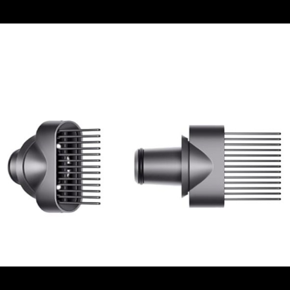 Dyson Wide Tooth Comb Hairdryer Attachment Iron Gray - for curly and coily hair